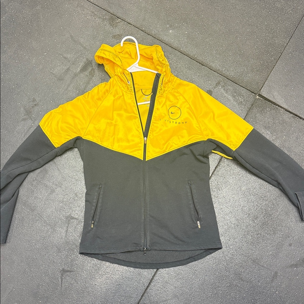 Nike Yellow and Gray Women's Jacket